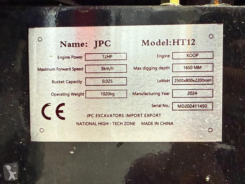 Rýpadlo JPC HT12 NEW AND UNUSED!
