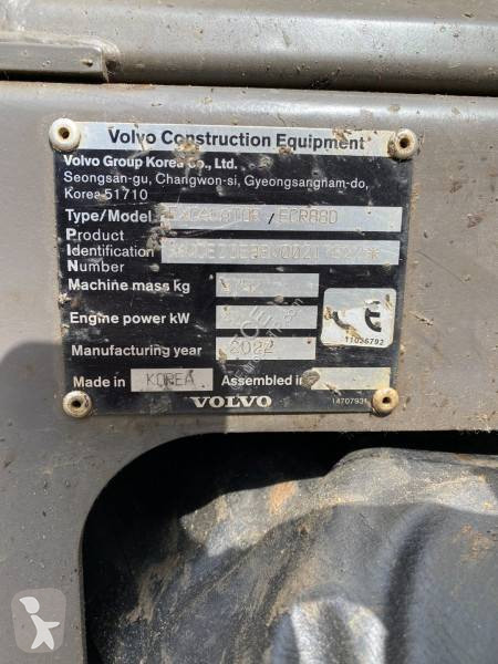 Rýpadlo Volvo ECR88D / 1er Main Certificat CE...