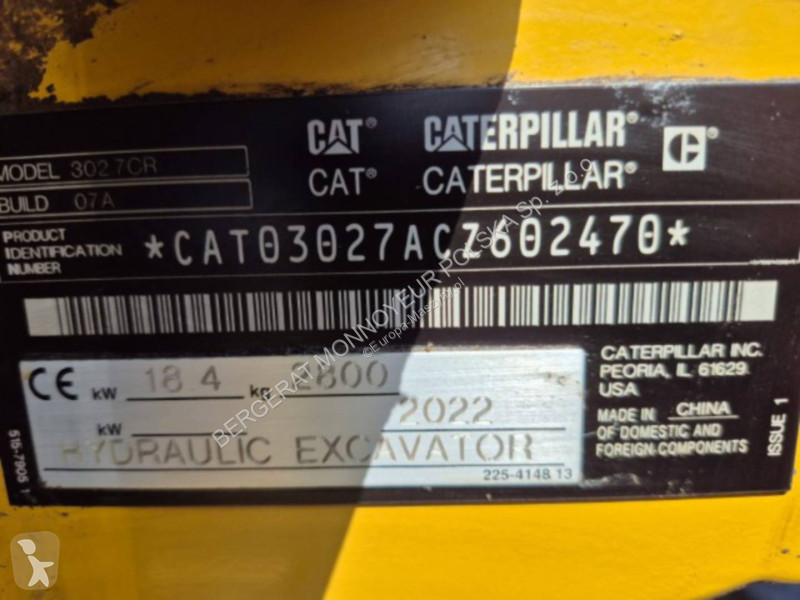 Rýpadlo Caterpillar 302.7-07CR