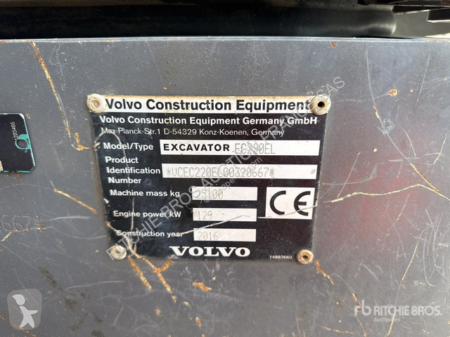 Pelle Volvo  EC220EL