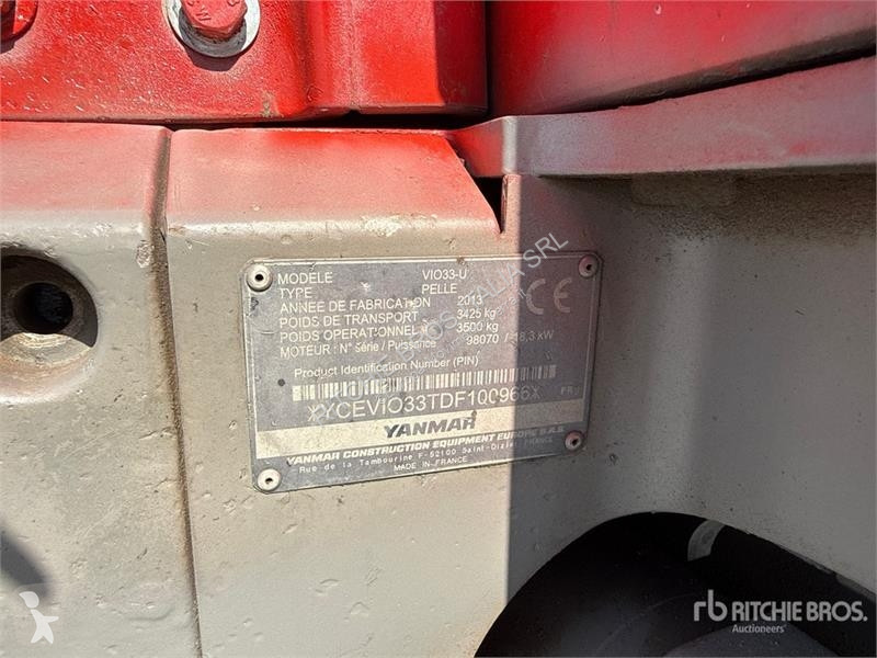 Yanmar ViO33UCR Mini Excavator excavator