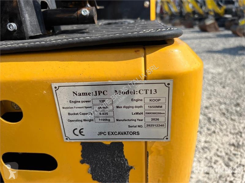 جرافة JPC CT13 Mini Excavator (Unused)