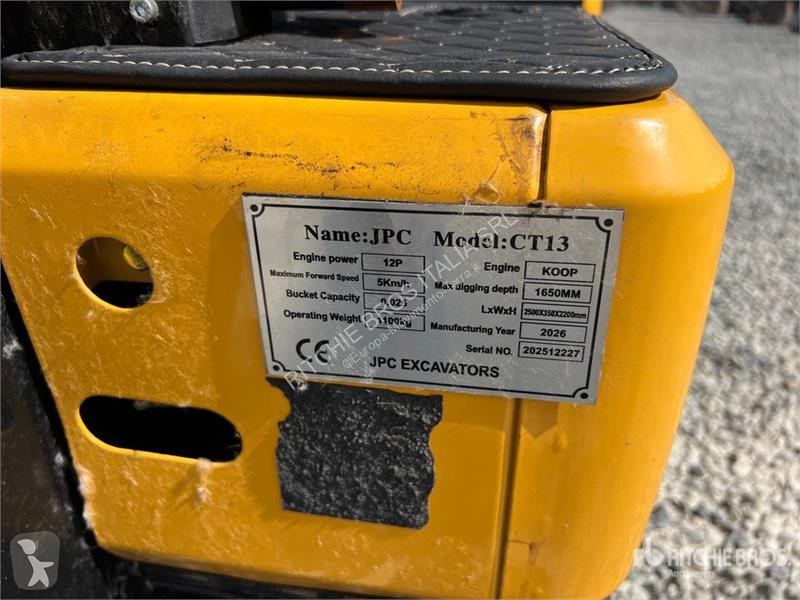 جرافة JPC CT13 Mini Excavator (Unused)