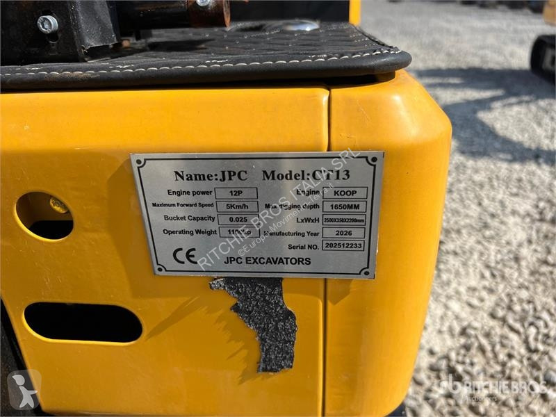 جرافة JPC CT13 Mini Excavator (Unused)