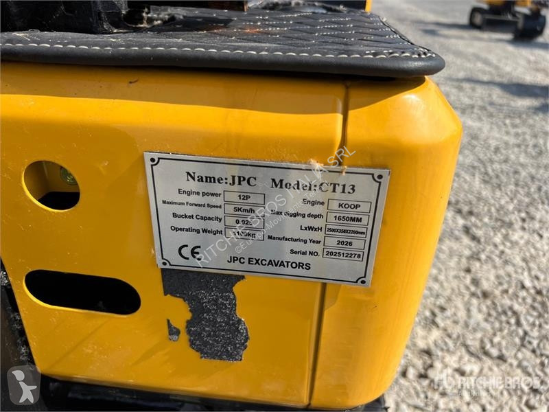 جرافة JPC CT13 Mini Excavator (Unused)
