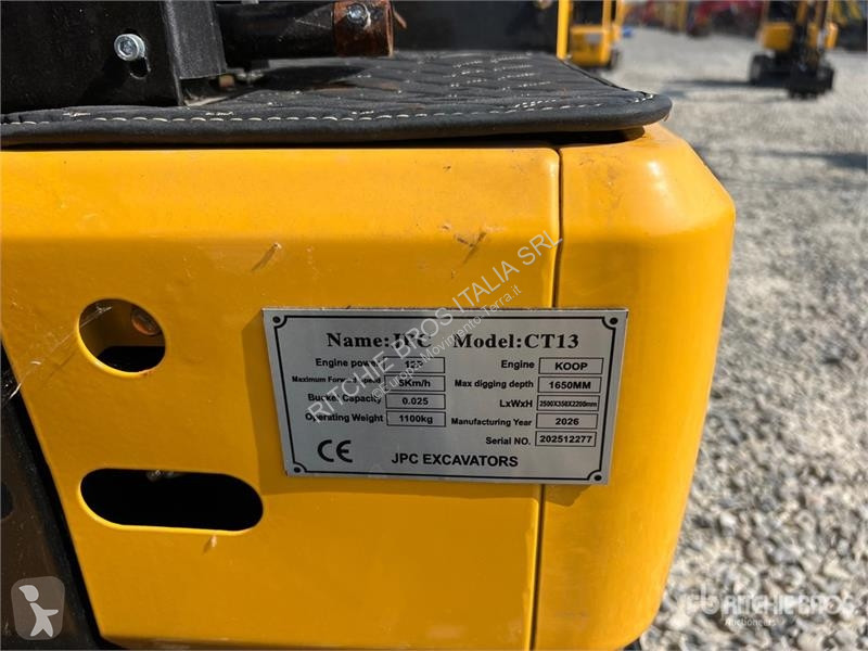 جرافة JPC CT13 Mini Excavator (Unused)