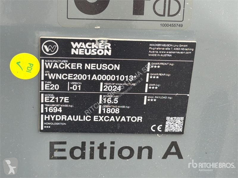 Skovel Wacker Neuson E Mini Excavator