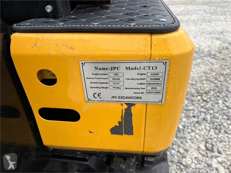 Skovel JPC CT13 Mini Excavator (Unused)