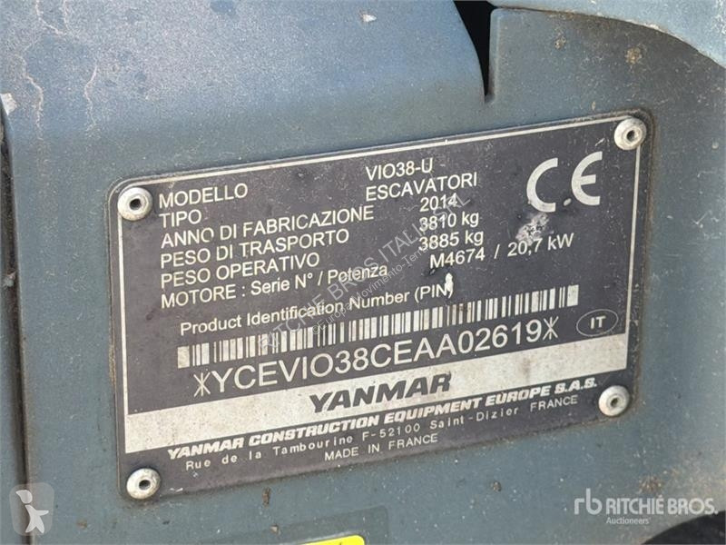 Skovel Yanmar Vio 38 Mini Excavator