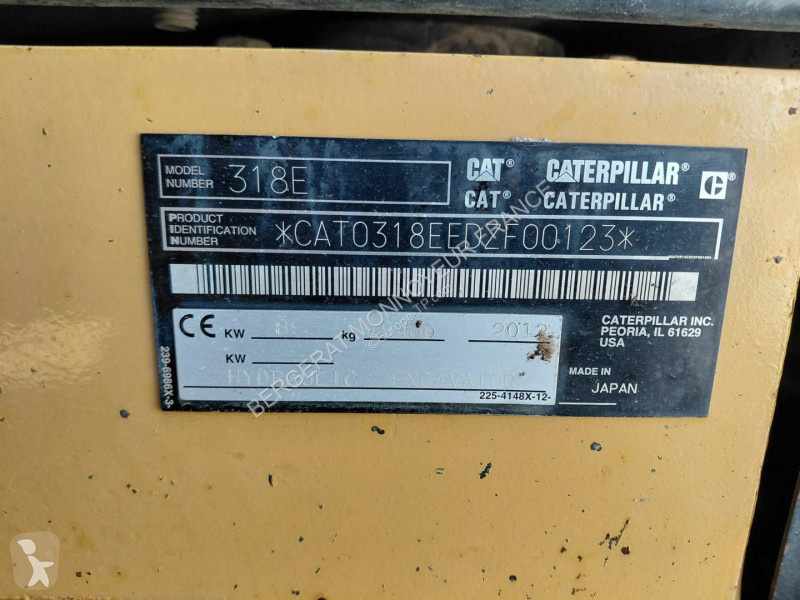Pelle Caterpillar 318E