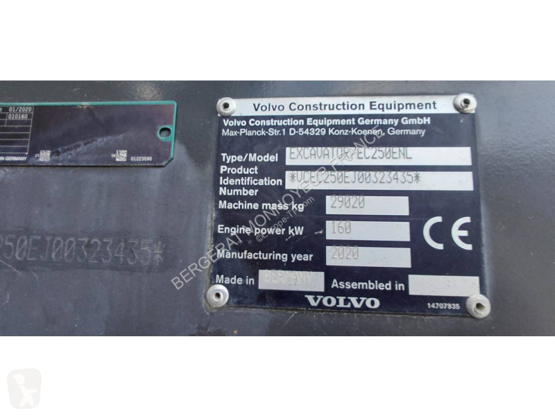 Graafmachine Volvo EC250