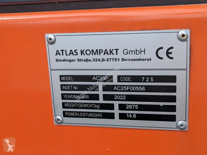 Excavadora Atlas AC25F, Bagger, Minibagger,...