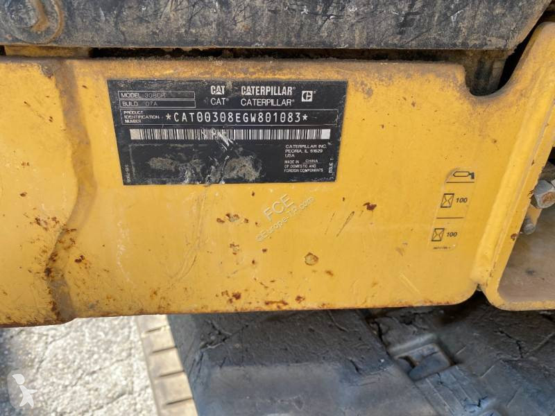 Skovl Caterpillar CAT 308 CR avec Certificat CE...