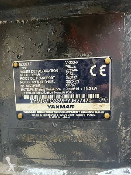 Escavatore Yanmar VIO33-6