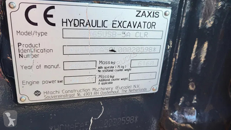 Lopatový nakládač Hitachi ZX65USB-5A CLR