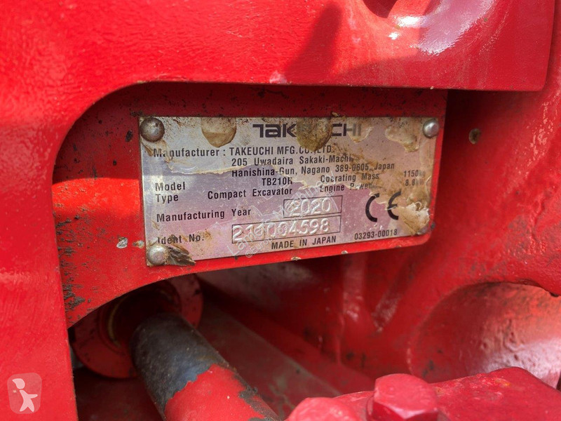 Escavadora Takeuchi TB210R NVT