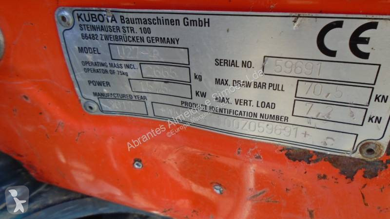 Excavadora Kubota U27-4