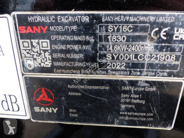 Escavatore Sany SY16C