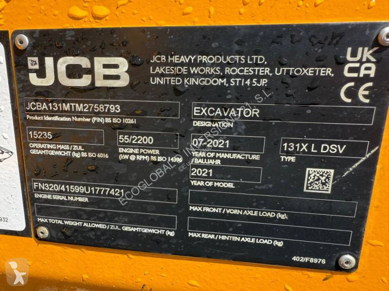 Skovl JCB 131X LCD