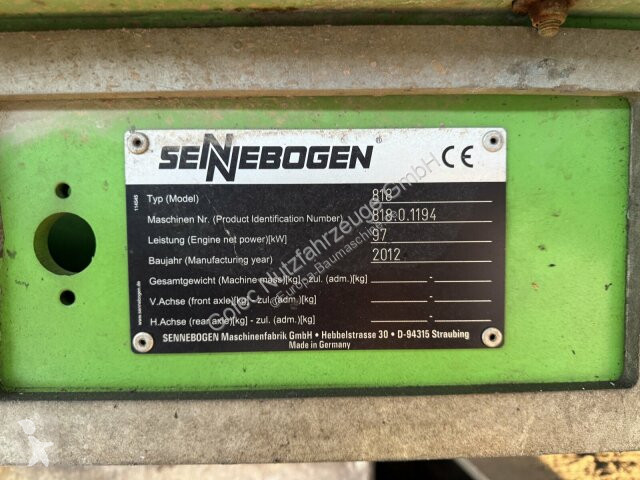 Rýpadlo Sennebogen 818 Mobilbagger *10.395h *4x...
