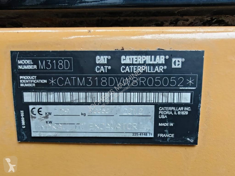 Escavatore Caterpillar M 318 D MH + GRAB