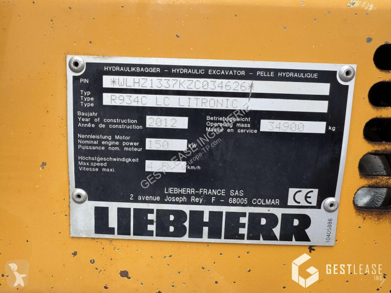 جرافة Liebherr  R934 LC MULTI USER