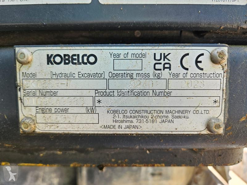 Rýpadlo Kobelco  SK75SR-7