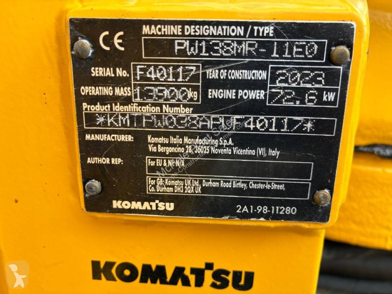 Rýpadlo Komatsu PW 138 MR-11