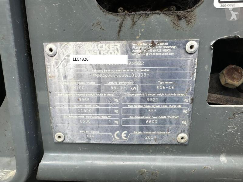 Excavator Wacker Neuson EW 100