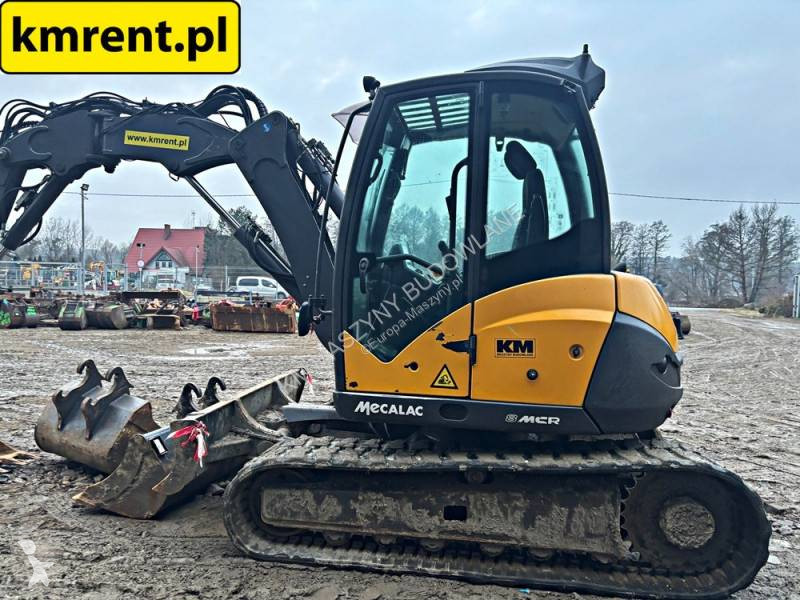 Excavadora Mecalac 8 MCR MINI-KOPARKA. 2018R