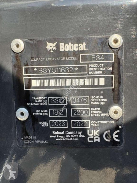 Bobcat E34 excavator