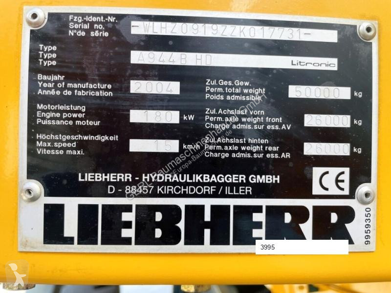Skovel Liebherr A944B HD
