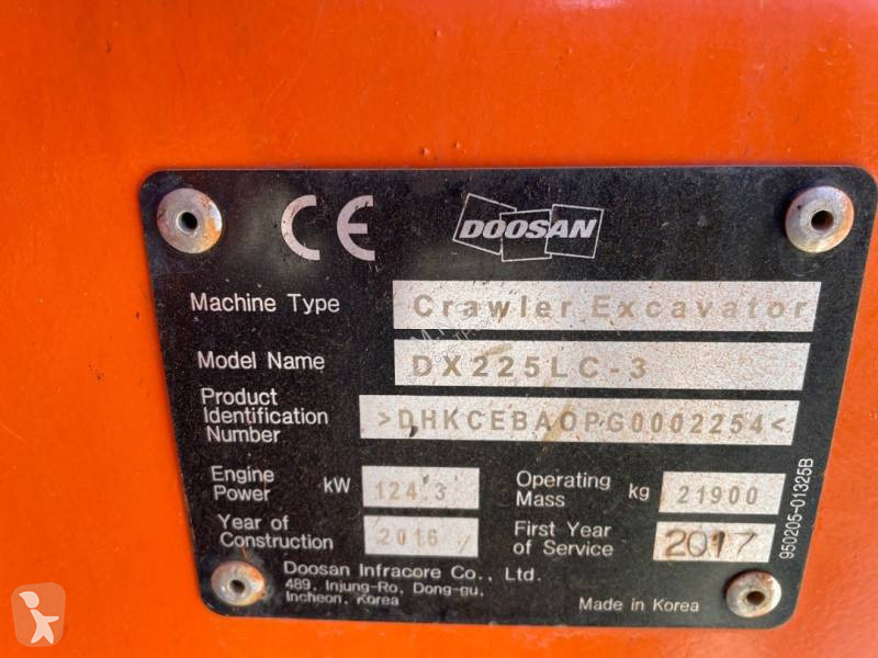 Skovl Doosan DX 225 LC3
