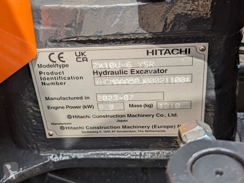Skovl Hitachi ZX10 -- Netto:...