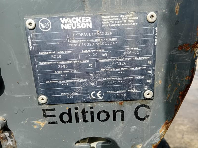 Excavadora Wacker Neuson  EZ28