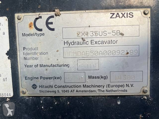 Pelle Hitachi ZX135US-5B