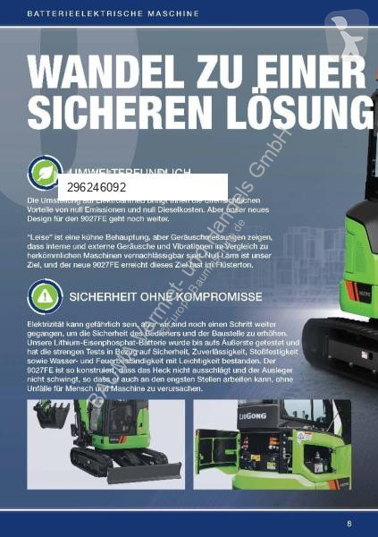 Escavadora LiuGong 9027 FE vollelektrisch,...