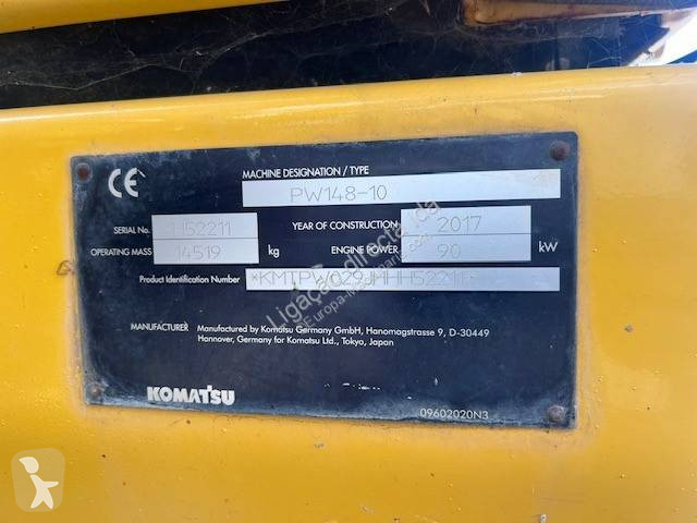 Escavatore Komatsu PW 148-10