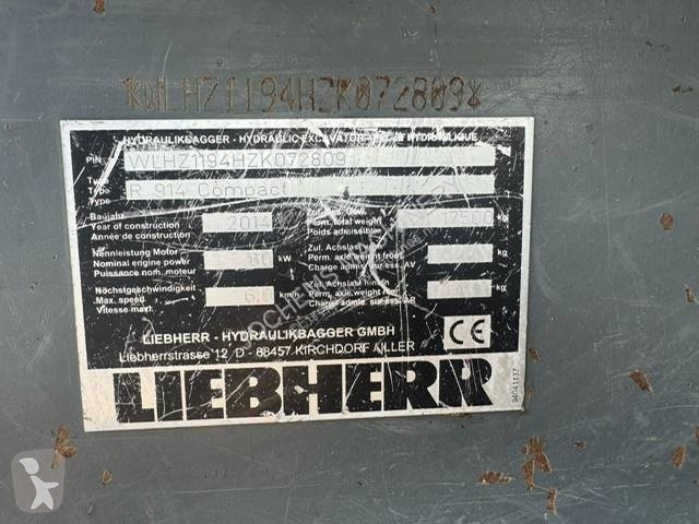 Escavadora Liebherr R 914 Compact Litronic 5680...