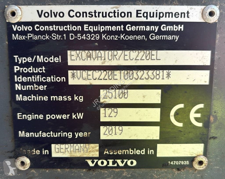 Graafmachine Volvo EC 220 EL (new undercarriage)