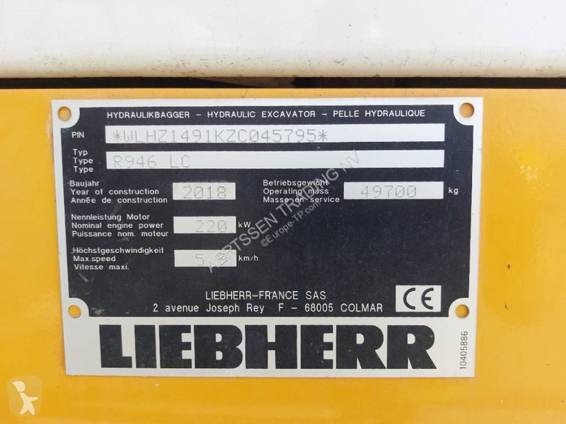 Escavadora Liebherr LC (Lifting Cab)