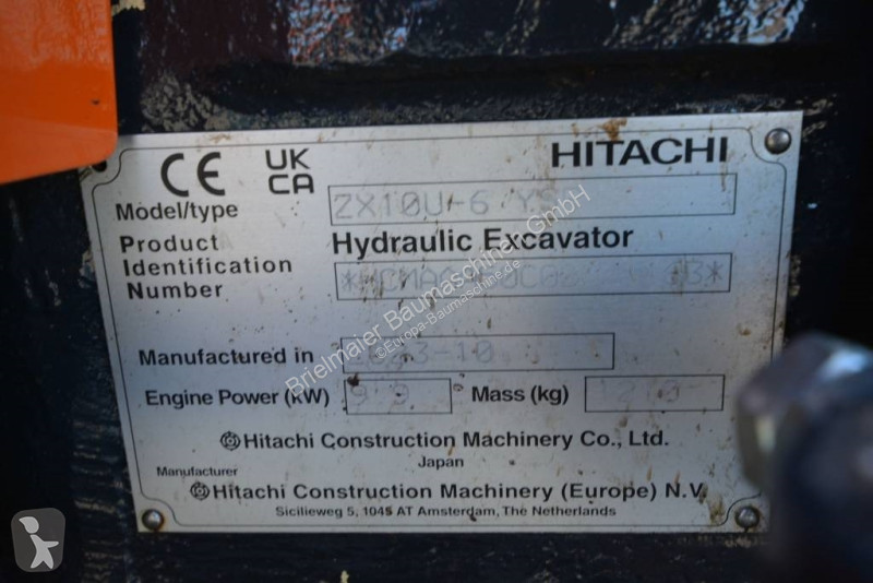 Rýpadlo Hitachi ZX 10U-6