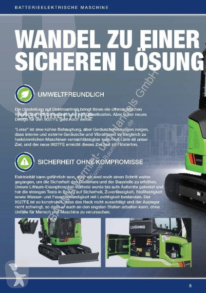 جرافة LiuGong 9027 FE vollelektrisch, 2.680 kg