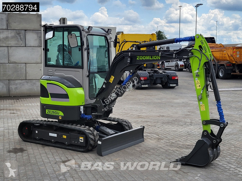 Rýpadlo Zoomlion ZE26 GU FACTORY WARRANTY – CE...