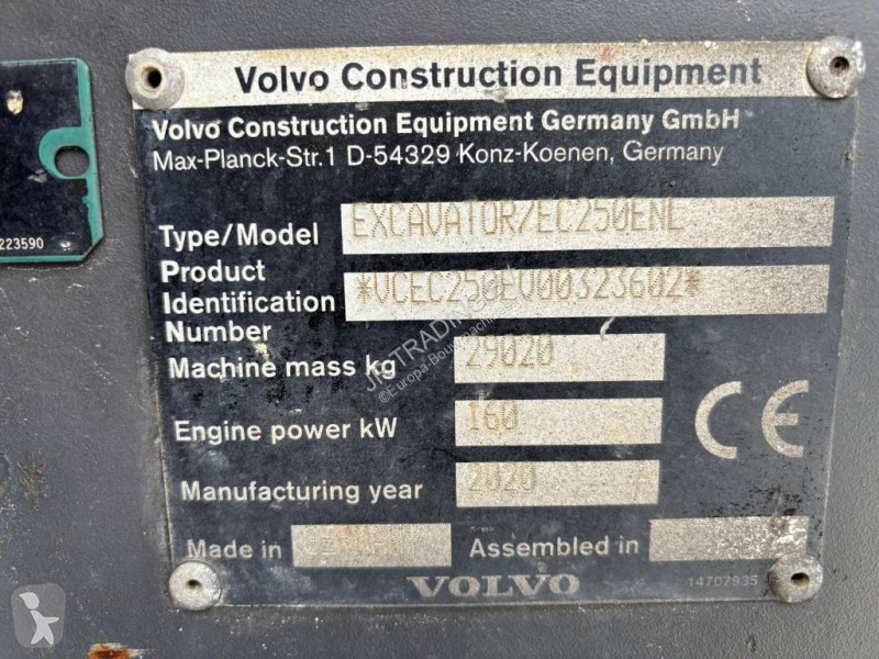 Pelle Volvo 250 ENL (Two buckets)