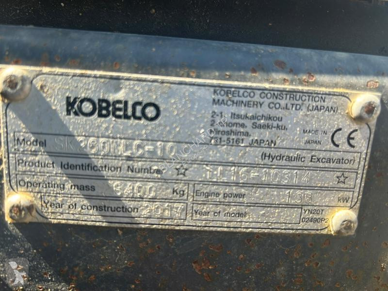 Pelle Kobelco SK260NLC-10 LONG REACH