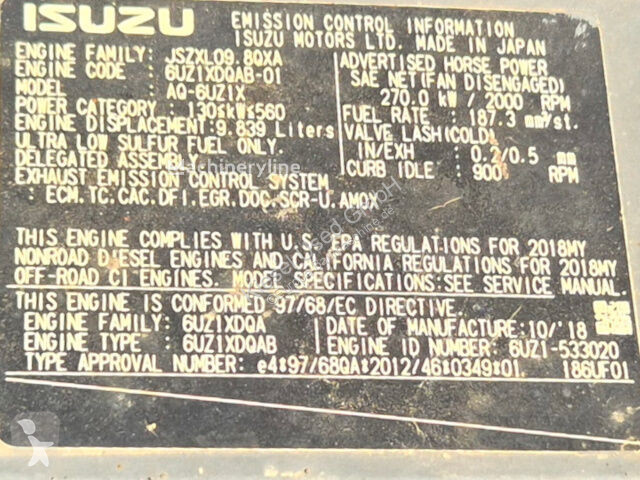 جرافة Hitachi ZX490LCH-6