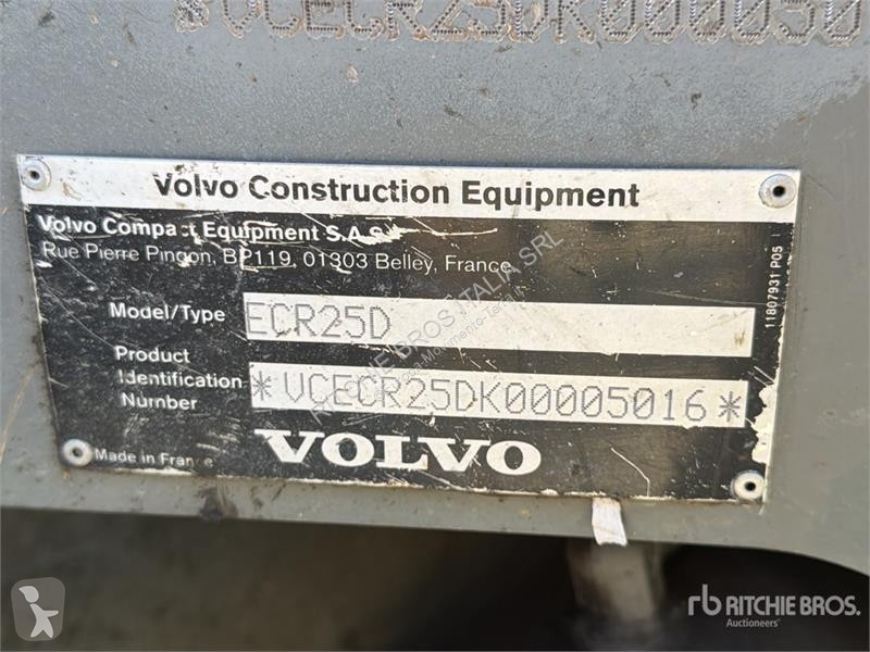 جرافة Volvo ECR25D Mini Excavator