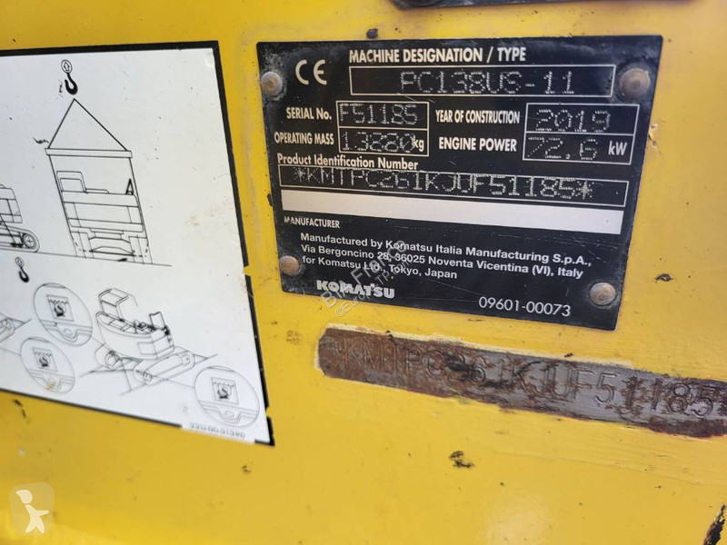 Skovel Komatsu PC138US-11
