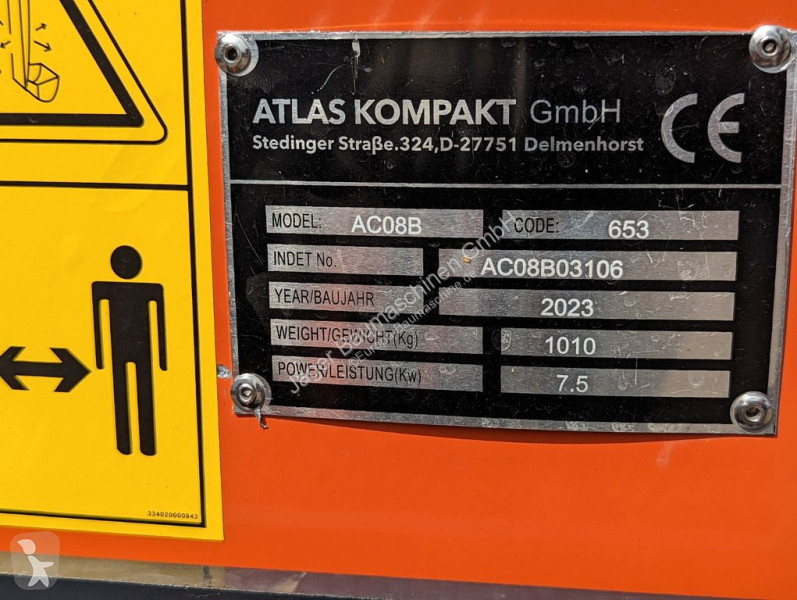 Graafmachine Atlas AC08, Bagger, Minibagger,...